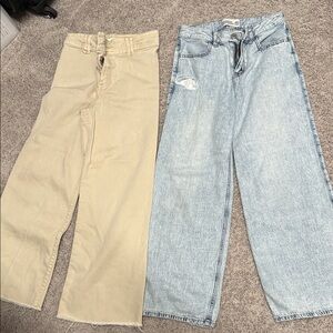 Zara and Abercrombie girls jeans 11/12